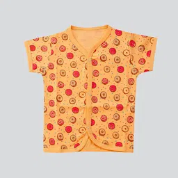 Mojua Kids Conversational Printed V-Neck Cotton Shirt-image-80