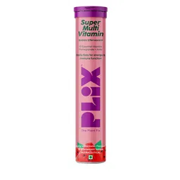 PLIX THE PLANT FIX Super Multivitamin Bubbly Juicy Watermelon Flavour Tablets - 15 Tablets-47