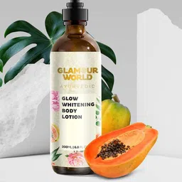 Glamour World Ayurvedic Glow Whitening Body Lotion with Papaya - 200 ml-31