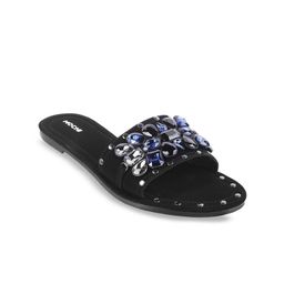 Mochi Embellished Open Toe Flats-54