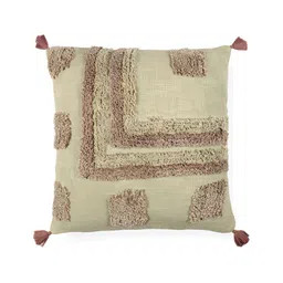 SANSKRUTIHOMES Grey & Beige Embroidered Square Cushion Covers-image-15
