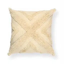 SANSKRUTIHOMES Cream Coloured Embroidered Square Cushion Covers-47