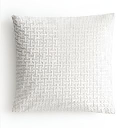 H&M Off-White Geometric Square Cushion Cover-23