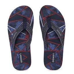 Paragon Men Printed Lightweight Durable Thong Flip-Flops-56