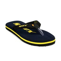 Sparx Men Navy Blue & Yellow Printed Thong Flip-Flops-50