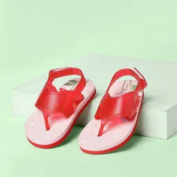 Pantaloons Junior Girls Red Colourblocked Thong Flip-Flops-picture-44