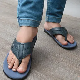 El Paso Men Blue Thong Flip-Flops-image-91