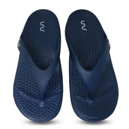 Doubleu Men Blue Rubber Thong Flip-Flops-picture-33