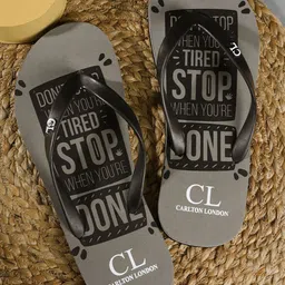 Carlton London Men Printed Rubber Thong Flip-Flops-27