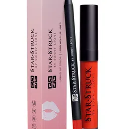 STARSTRUCK BY SUNNY LEONE 2Pc Long Lasting Highly Pigmented Lip Kit - Red Carpet-24