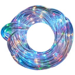 SPARK WORLD White & Blue Rice Shape String Lights-18