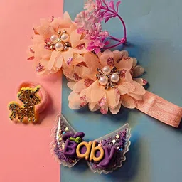 Proplady Girls Set of 3 Embellished Hair Accessory Set-40