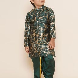 Sethukrishna Boys Abstract Printed Kurta with Dhoti Pants-53