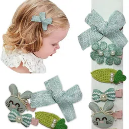 VAGHBHATT Girls Set of 5 Alligator Hair Clip-51