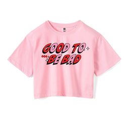 Wear Your Mind Girls Typography Printed Pure Cotton Boxy T-shirt-picture-12