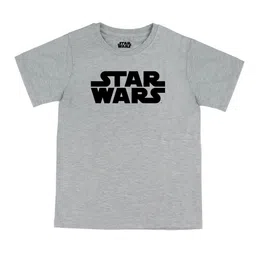 Star Wars by Wear Your Mind Boys Grey Typography Star Wars Applique T-shirt-20