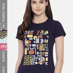 Fabflee Pack Of 3 Printed Cotton Casual T-shirt-picture-14