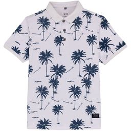 Status Quo Boys Floral Printed Polo Collar Cotton T-shirt-image-72
