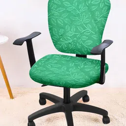 Cortina Set Of 4 Green Printed Chair Covers-image-53