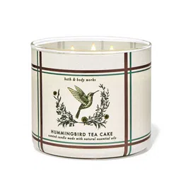 Bath & Body Works Hummingbird Tea Cake 3-Wick Candle with Essential Oil - 411 g-image-46