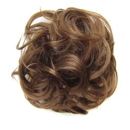 CHRONEX Synthetic Hair Messy Juda Band Bun Maker Hair Extension- Brown-image-76