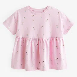NEXT Girls Printed Pure Cotton Top-image-22