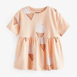 NEXT Infants Girl Printed Pure Cotton Peplum Top-picture-47