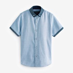 NEXT Boys Button-Down Collar Regular Fit Shirt-17