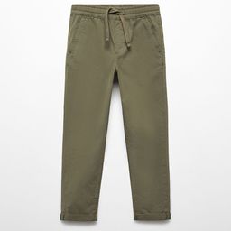 Mango Kids Boys Mid Rise Regular Fit Trousers-image-50