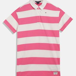 Tommy Hilfiger Girls Striped Polo Collar Pure Cotton T-shirt-image-37