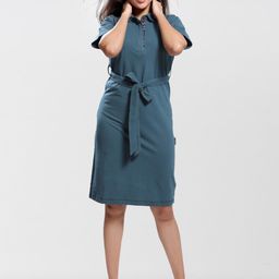 Dream of Glory Inc GreyA-Line Shirt Dress-image-26