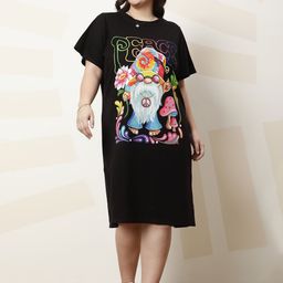 Athena Ample Graphic Print T-shirt Dress-image-71
