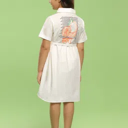 Somersault Girls Graphic Printed Pure Cotton Shirt Dress-image-18