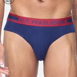 U.S. Polo Assn. Men Pack of 2 Blue Solid Briefs 10248051-picture-24