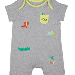 mothercare Boys Grey Printed Romper-image-71