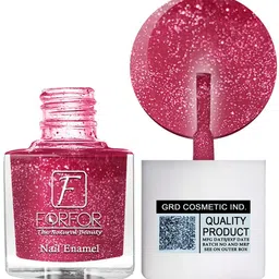 FORFOR High Shine 4-Pcs Glitter Nail Polish-5ml Each-Turquoise-Lavender-Brown-Light Pink-picture-21