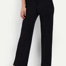 Next One Women Relaxed Straight Leg Straight Fit High-Rise Easy Wash Parallel Trousers-picture-31
