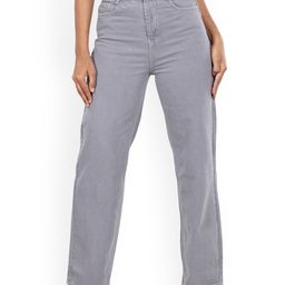 BELLE ALLE DENIM Women Straight Fit High-Rise Jeans-image-92