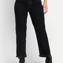 BAESD Women Jean Straight Fit High-Rise Cotton Jeans-picture-4