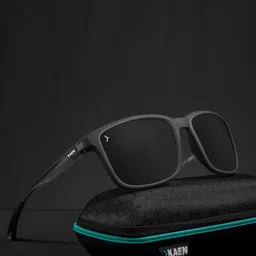Eyewearlabs Unisex Rectangle Sunglasses with Polarised Lens ELKAC2Myles-49