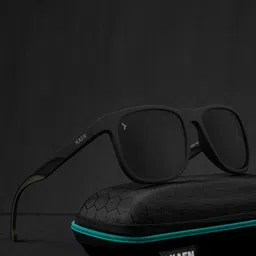 Eyewearlabs Unisex Rectangle Sunglasses with Polarised Lens ELKASKoryC2-44