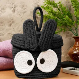 FABINALIV Black Cartoon Design Multipurpose Foldable Organiser with Lid-45