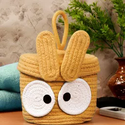 FABINALIV Mustard Cotton Fabric Multi-Utility Organisers-image-24