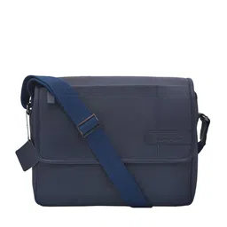 OLIVE MIST Adult Blue Textured Pure Leather Laptop Bag-image-76