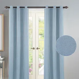 Deco Window Blue Set of 2 Room Darkening Door Blinds-53