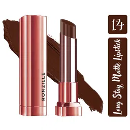 Ronzille Non Drying & Lightweight Long Stay Matte Lipstick - Irish coffee 14-55
