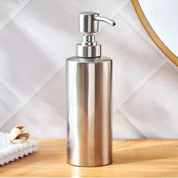 Home Centre Silver-Toned Solid Metal Soap Dispenser-image-69