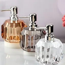 Kookee Transparent 3 Pieces Abstract Soap Dispenser 200 ml-12