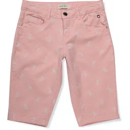 Gini and Jony Girls Printed Cotton Regular Fit Mid-Rise Capris-image-42