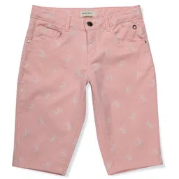 Gini and Jony Infant Girls Pedal Pusher Fixed Waist Cotton Denim Capri-image-69